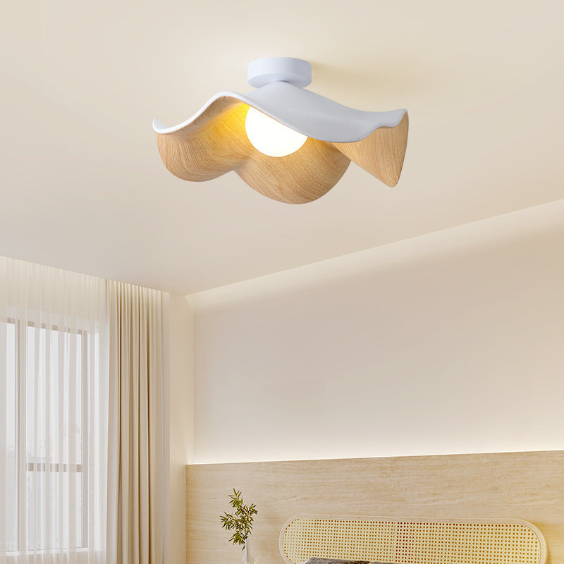 Scandinavian Iron Lotus Leaf 1-Light Ceiling Light