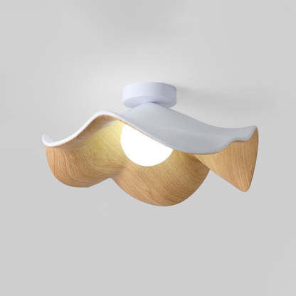 Scandinavian Iron Lotus Leaf 1-Light Ceiling Light