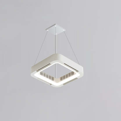 Modern Acrylic Square LED Fan Chandelier
