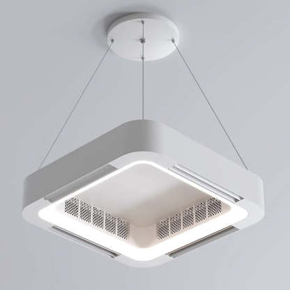 Modern Acrylic Square LED Fan Chandelier