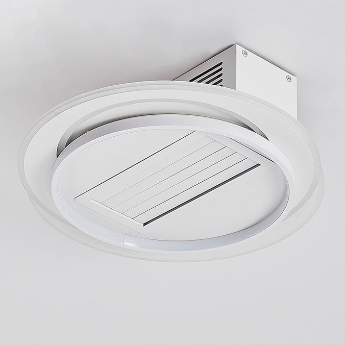 Modern Aluminum Mount Bladeless Ceiling Fan Light