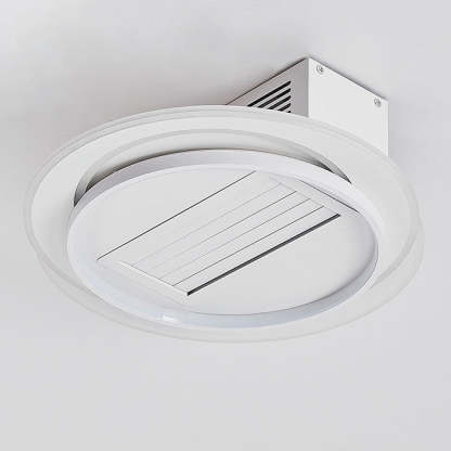 Modern Aluminum Mount Bladeless Ceiling Fan Light