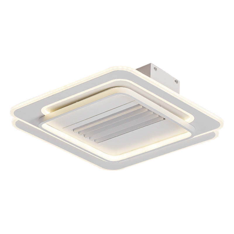 Modern Aluminum Mount Bladeless Ceiling Fan Light