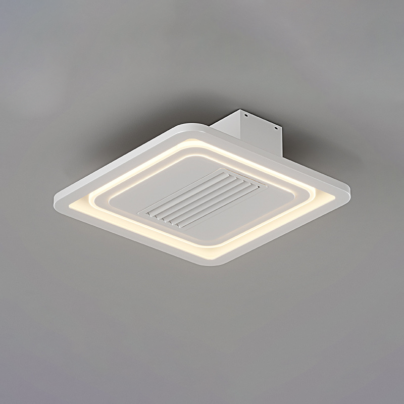 Modern Aluminum Mount Bladeless Ceiling Fan Light