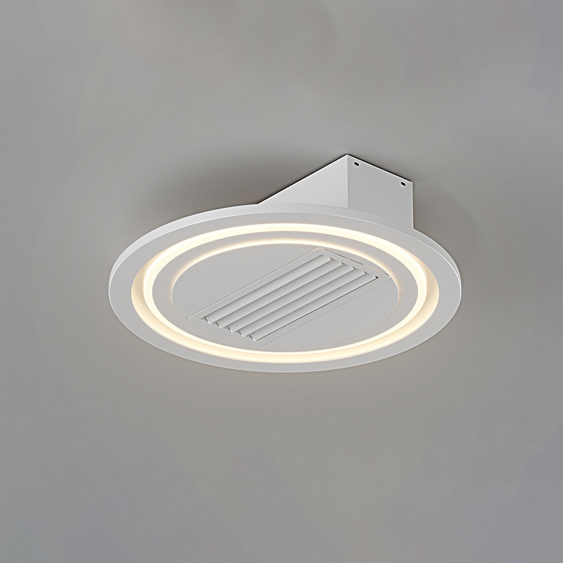 Modern Aluminum Mount Bladeless Ceiling Fan Light