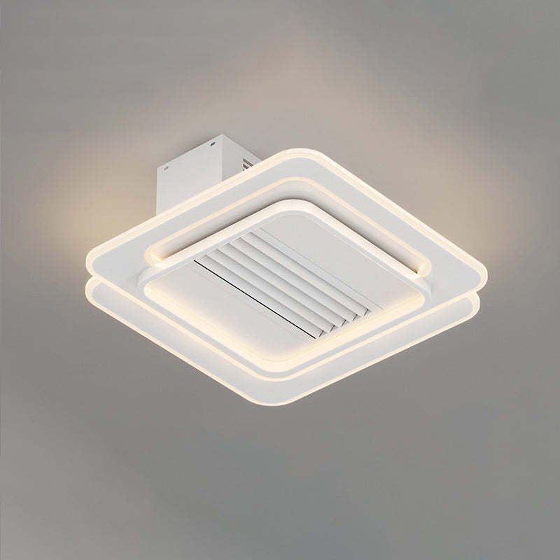 Modern Aluminum Mount Bladeless Ceiling Fan Light