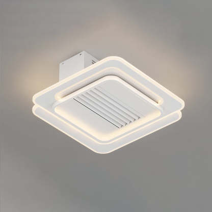 Modern Aluminum Mount Bladeless Ceiling Fan Light