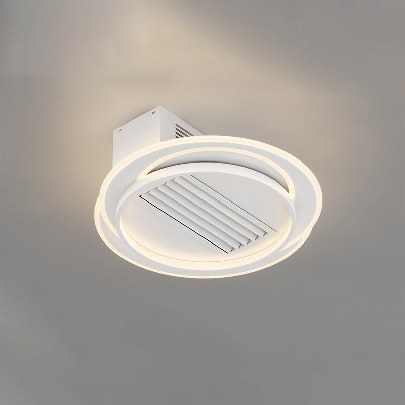 Modern Aluminum Mount Bladeless Ceiling Fan Light