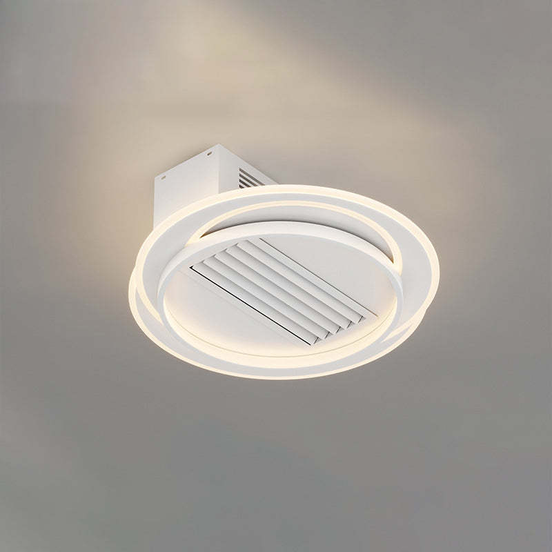 Modern Aluminum Mount Bladeless Ceiling Fan Light