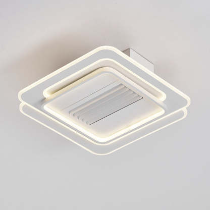 Modern Aluminum Mount Bladeless Ceiling Fan Light