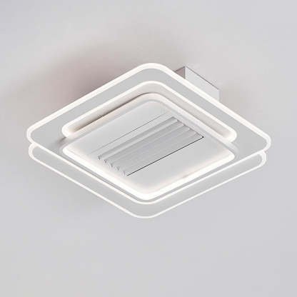 Modern Aluminum Mount Bladeless Ceiling Fan Light