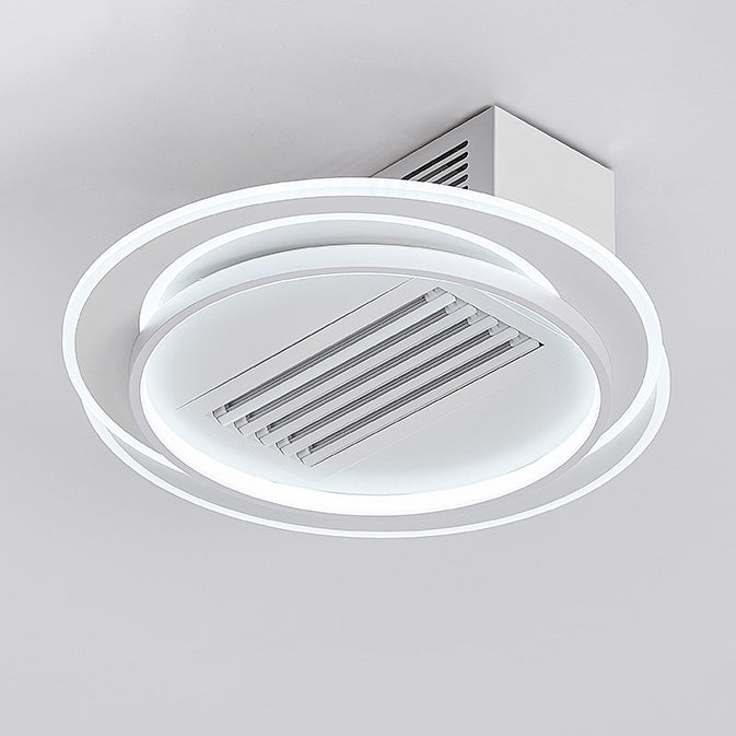 Modern Aluminum Mount Bladeless Ceiling Fan Light