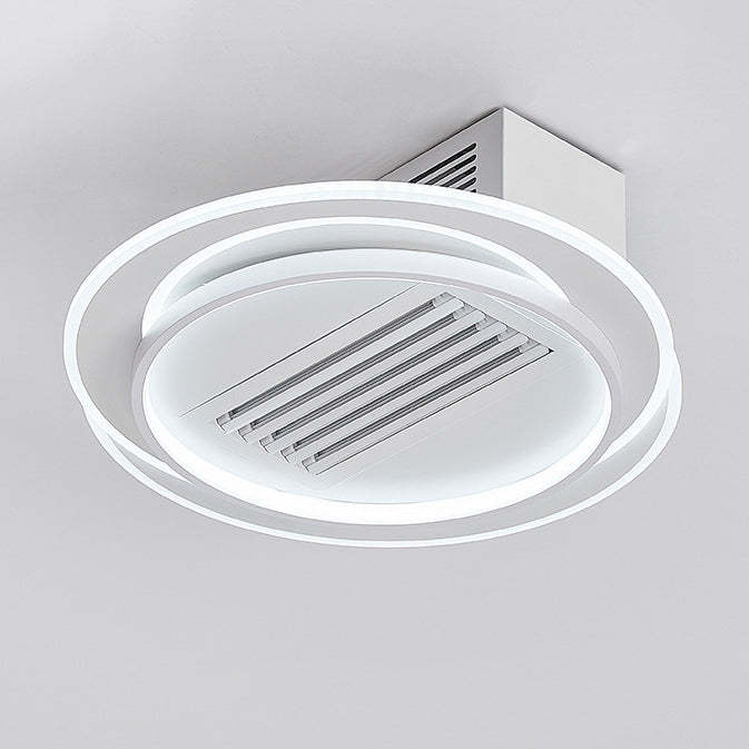 Modern Aluminum Mount Bladeless Ceiling Fan Light