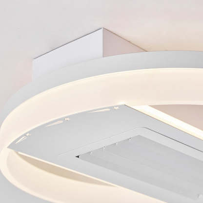 Modern Aluminum Mount Leafless Ceiling Fan Light