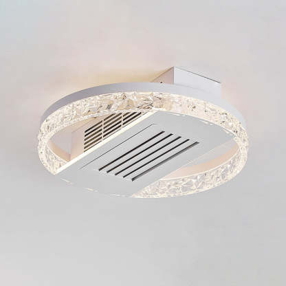 Modern Aluminum Mount Leafless Ceiling Fan Light