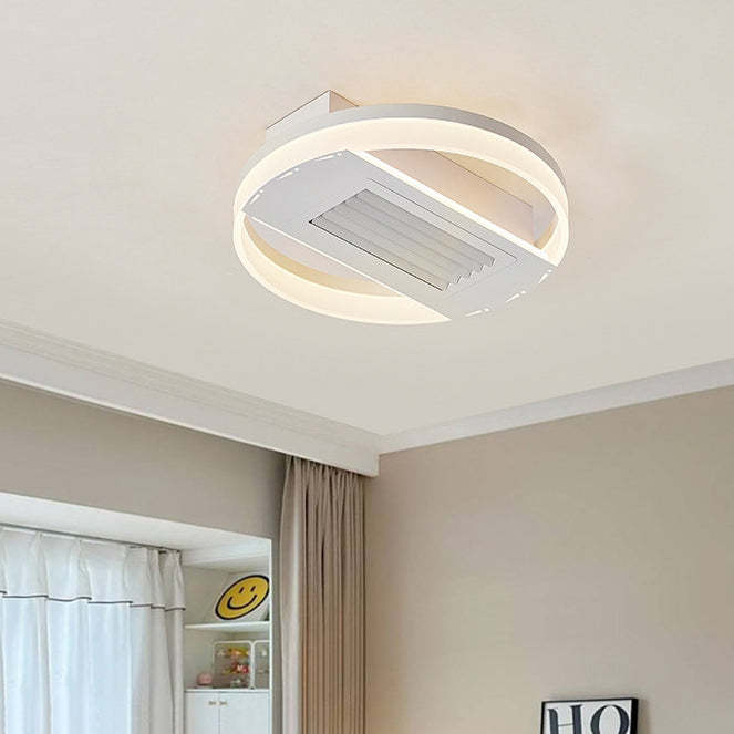 Modern Aluminum Mount Leafless Ceiling Fan Light