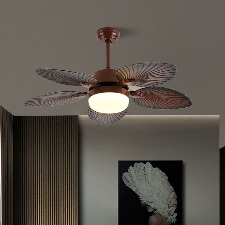 Retro Acrylic Banana Leaf LED Fan Light
