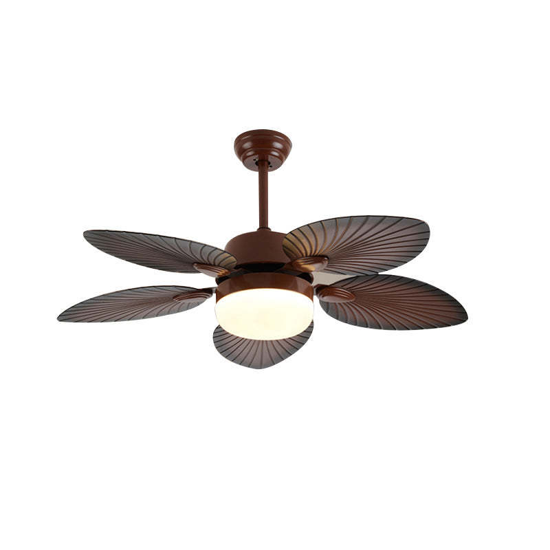 Retro Acrylic Banana Leaf LED Fan Light