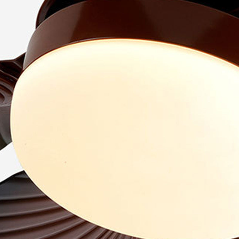 Retro Acrylic Banana Leaf LED Fan Light