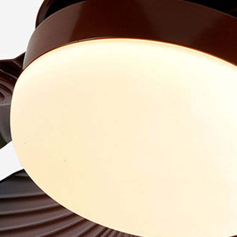 Retro Acrylic Banana Leaf LED Fan Light