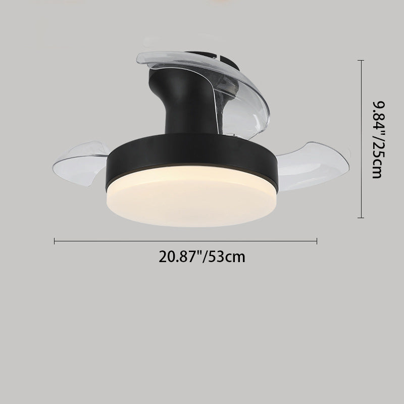 Nordic Iron Texture Mount Ceiling Fan Light