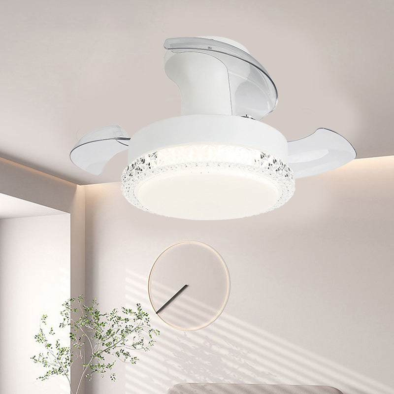 Nordic Iron Texture Mount Ceiling Fan Light
