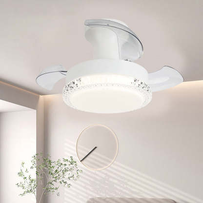 Nordic Iron Texture Mount Ceiling Fan Light