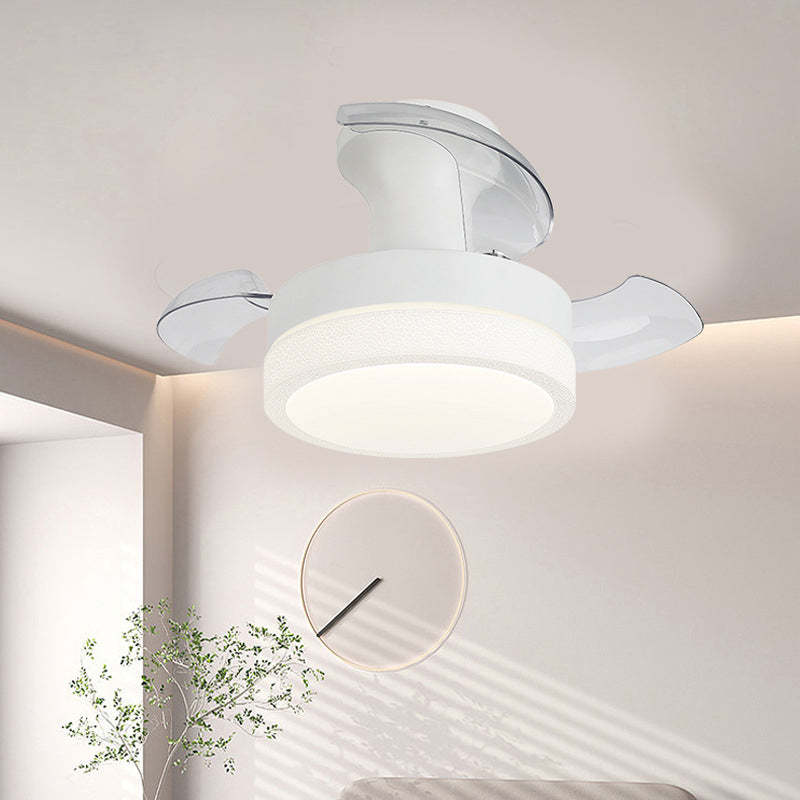 Nordic Iron Texture Mount Ceiling Fan Light