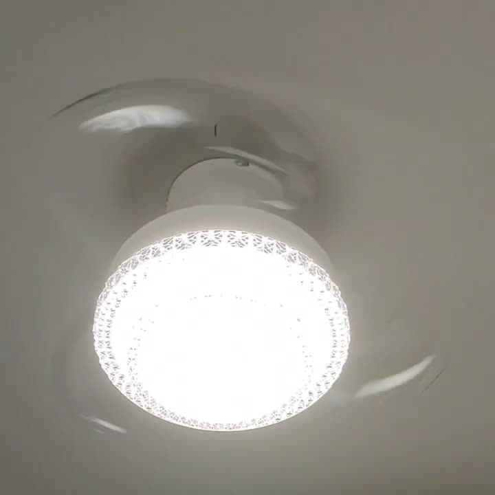 Nordic Iron Texture Mount Ceiling Fan Light