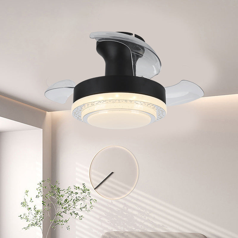 Nordic Iron Texture Mount Ceiling Fan Light