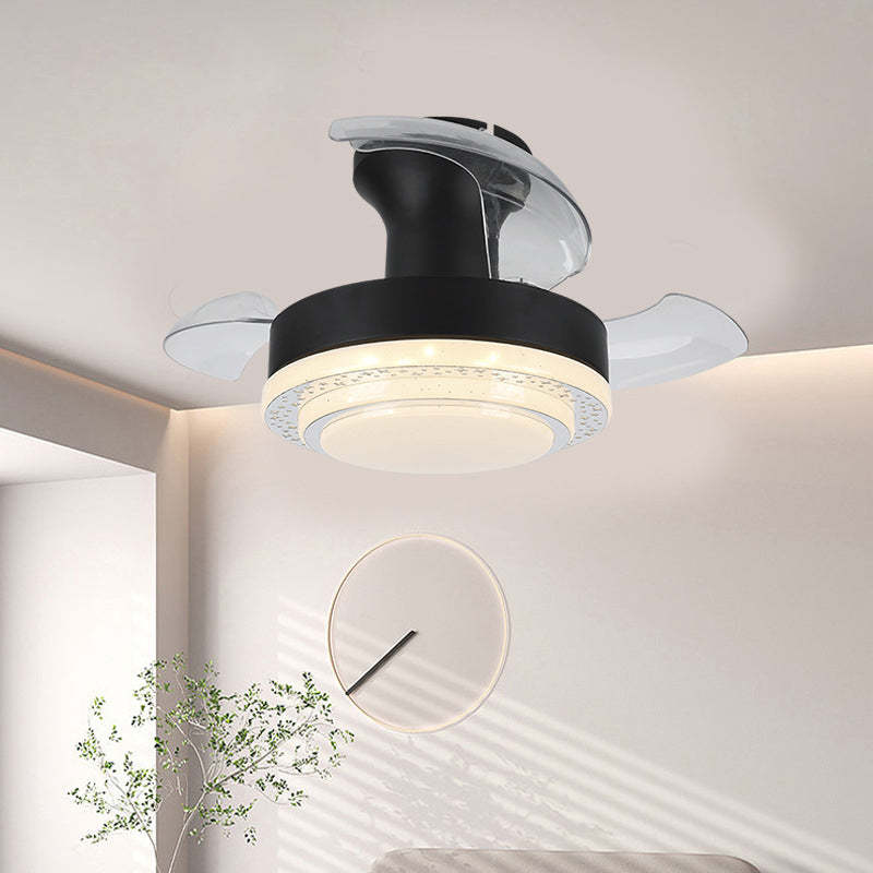 Nordic Iron Texture Mount Ceiling Fan Light