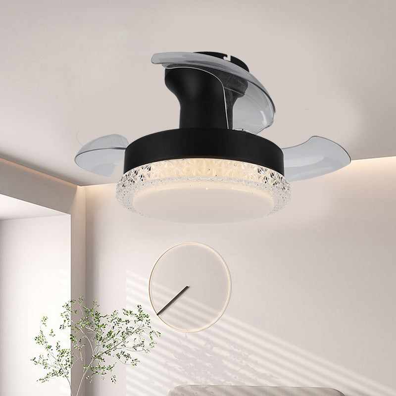 Nordic Iron Texture Mount Ceiling Fan Light