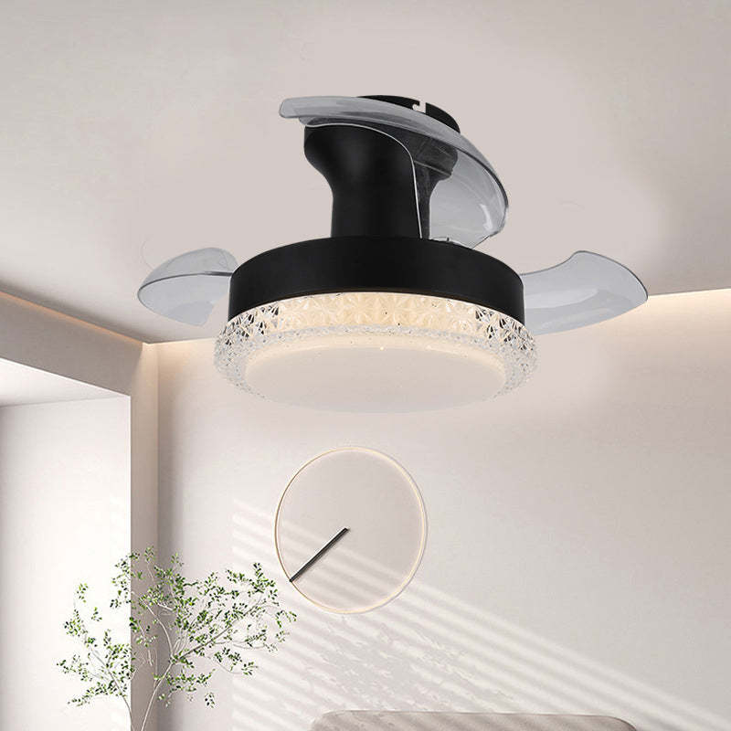 Nordic Iron Texture Mount Ceiling Fan Light