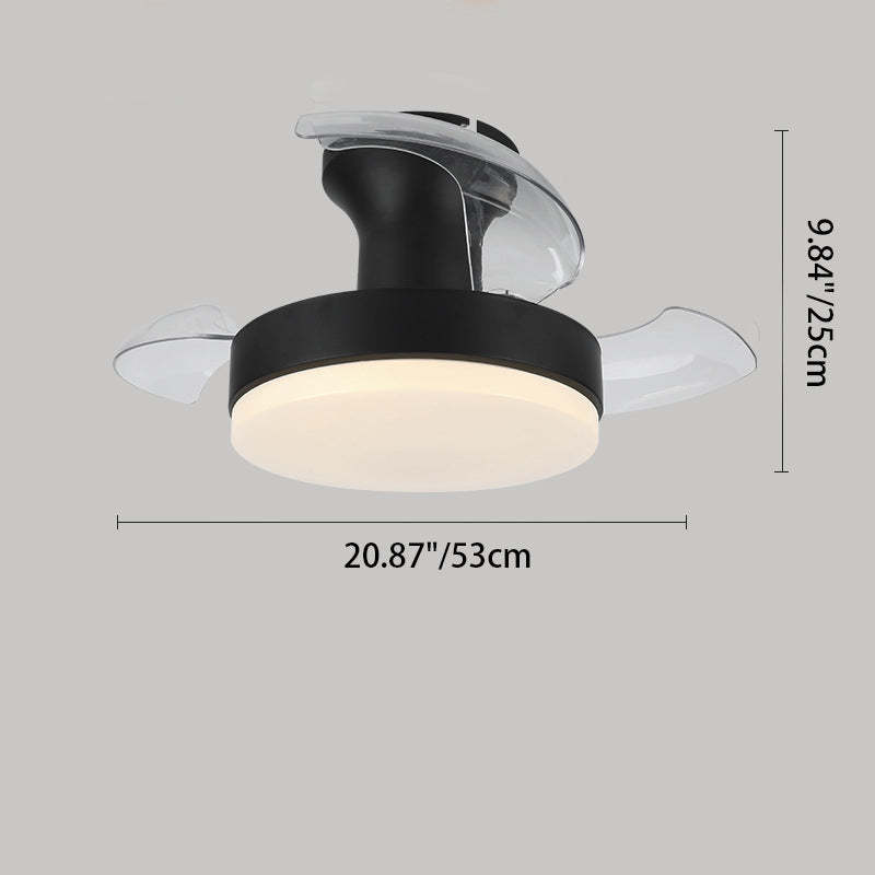 Nordic Iron Texture Mount Ceiling Fan Light