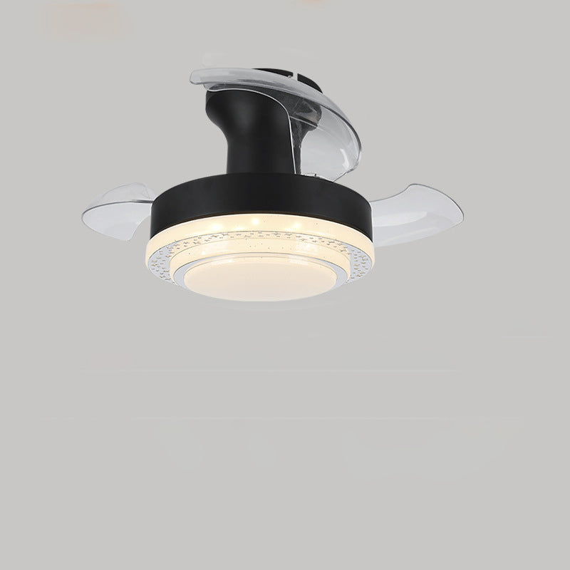 Nordic Iron Texture Mount Ceiling Fan Light