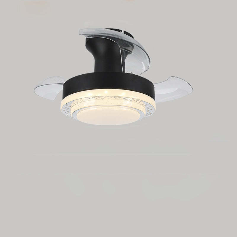 Nordic Iron Texture Mount Ceiling Fan Light