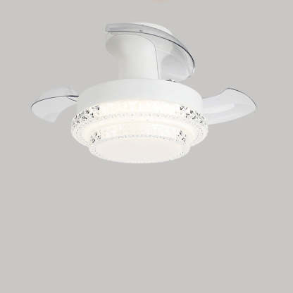 Nordic Iron Texture Mount Ceiling Fan Light