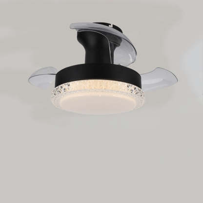 Nordic Iron Texture Mount Ceiling Fan Light