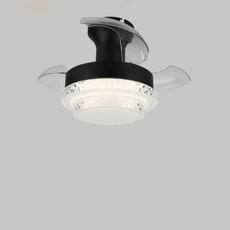 Nordic Iron Texture Mount Ceiling Fan Light