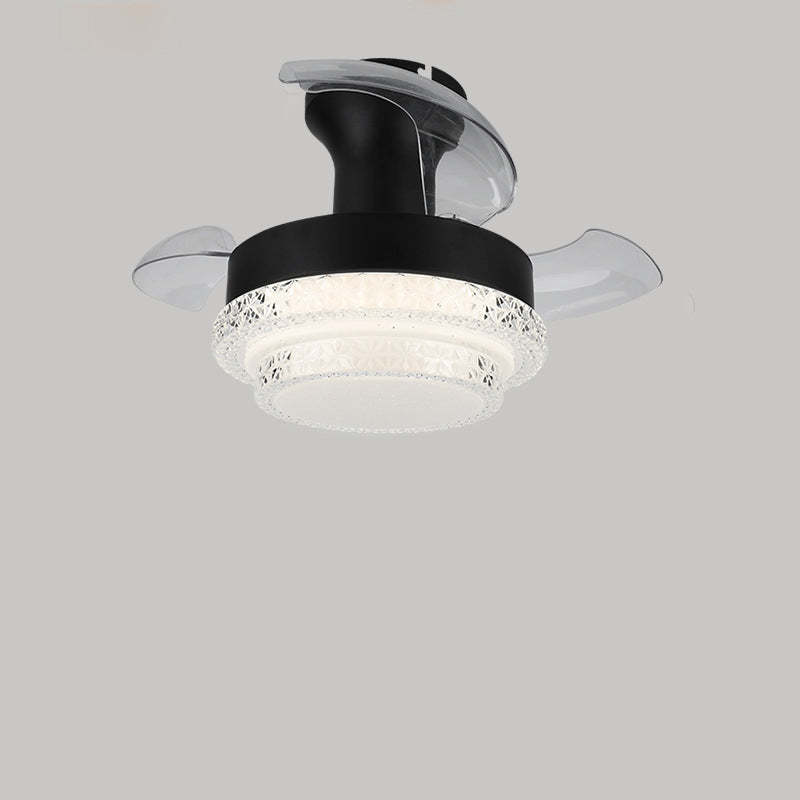 Nordic Iron Texture Mount Ceiling Fan Light