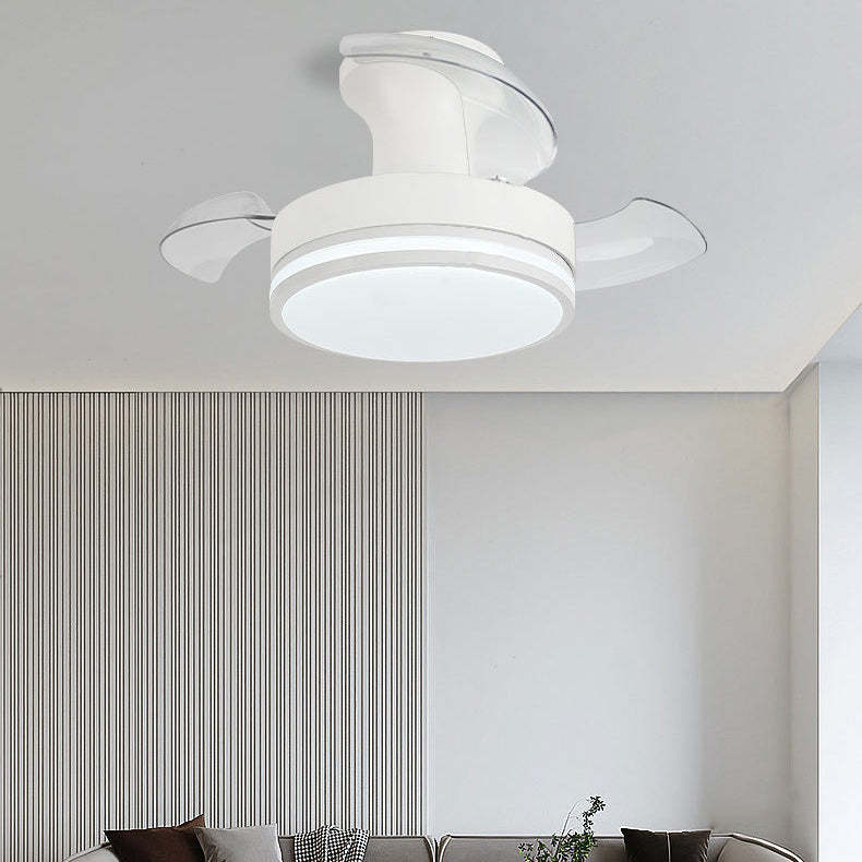 Nordic Iron Stripe Mount Ceiling Fan Light