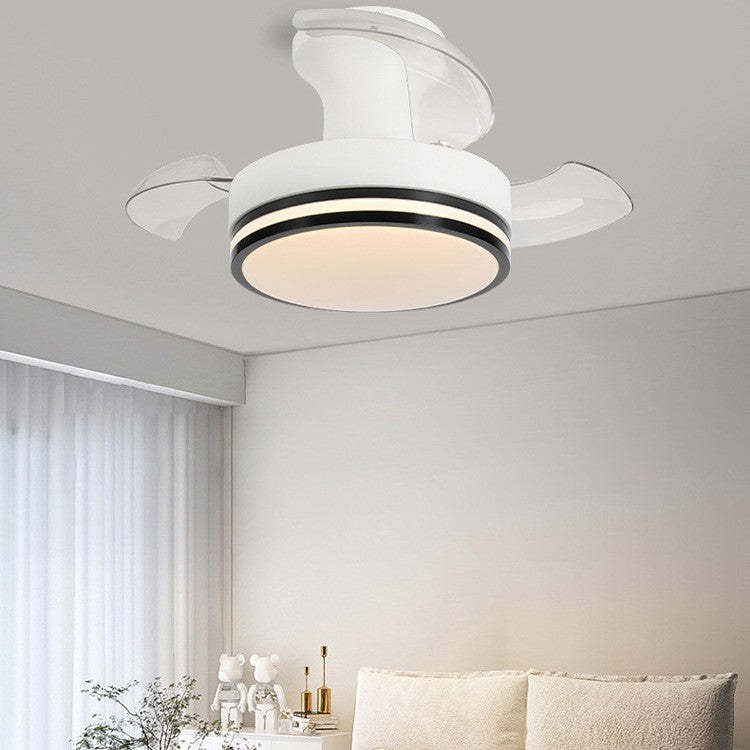 Nordic Iron Stripe Mount Ceiling Fan Light