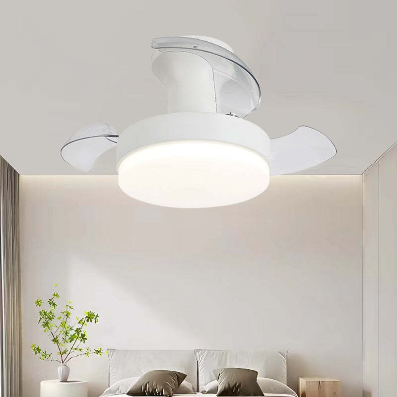 Nordic stripe ceiling fans in iron — White / 110V-120V (US/CA)