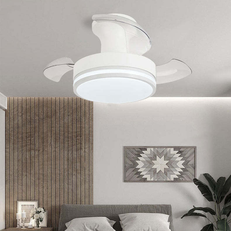Nordic Iron Stripe Mount Ceiling Fan Light