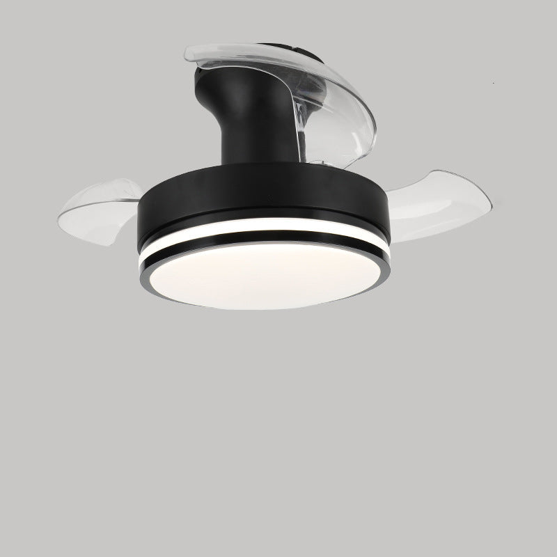 Nordic Iron Stripe Mount Ceiling Fan Light