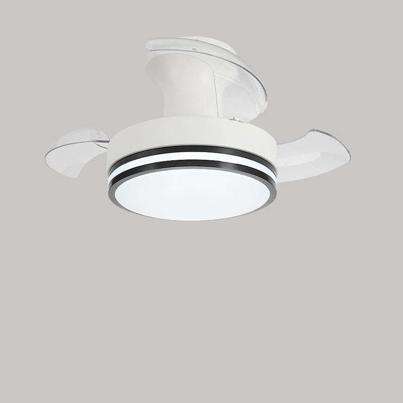 Nordic Iron Stripe Mount Ceiling Fan Light