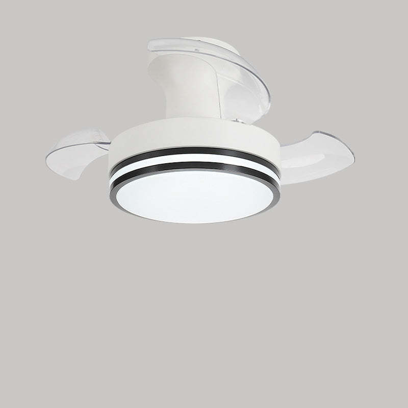 Nordic Iron Stripe Mount Ceiling Fan Light