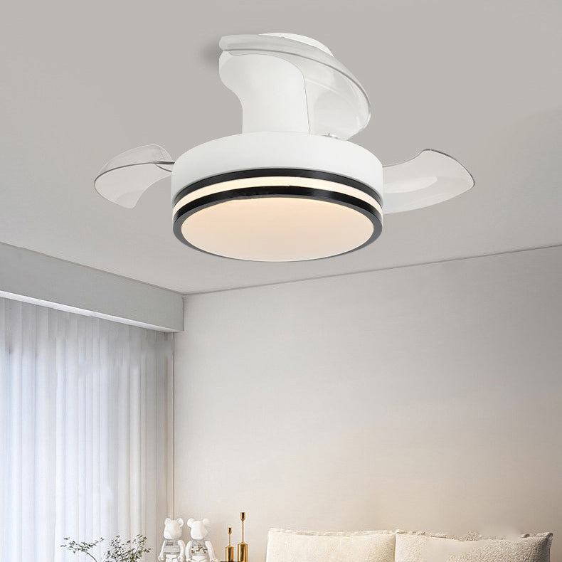 Nordic Iron Stripe Mount Ceiling Fan Light