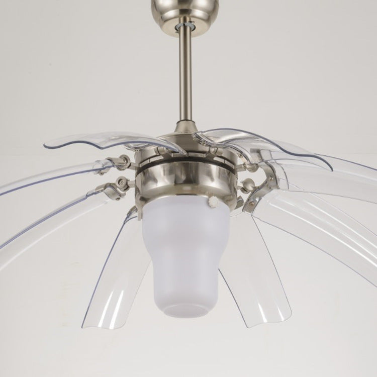 Vintage Acrylic Metal Cone LED Fan Light
