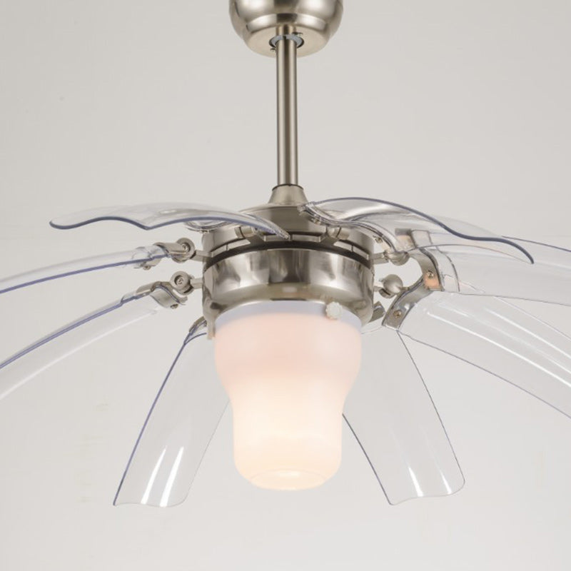 Vintage Acrylic Metal Cone LED Fan Light